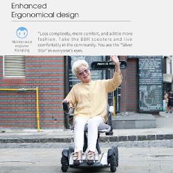 Nouveau fauteuil roulant électrique pliant, scooter électrique pour personnes âgées, fauteuil roulant de voyage, États-Unis.