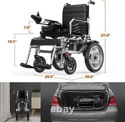 Nouveau fauteuil roulant électrique scooter de mobilité pliable aide double moteur 250W motorisé
