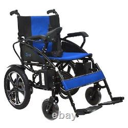 Pliable Léger Électrique De Puissance Smart Fauteuil Roulant Carriers 280 Lb Bleu