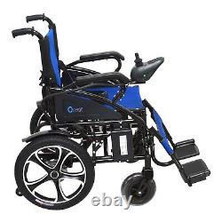 Pliable Léger Électrique De Puissance Smart Fauteuil Roulant Carriers 280 Lb Bleu