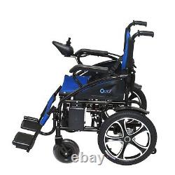 Pliable Léger Électrique De Puissance Smart Fauteuil Roulant Carriers 280 Lb Bleu