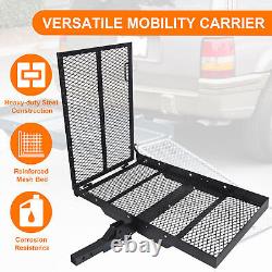 Porte-vélos pour fauteuil roulant électrique pliable avec rampe de chargement pour scooter de mobilité