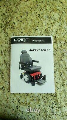 Pride Mobility Power Chair Model Jazzy 600 Es