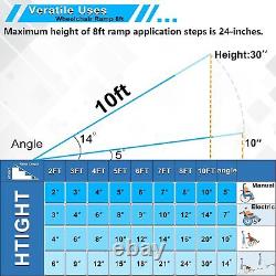 Rampe de mobilité pliable en aluminium de 2 à 10 pieds pour fauteuil roulant et scooter, portable et antidérapante