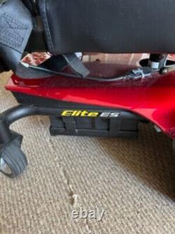 Reducedjazzy Elite Es Cherry Red Mobility Power Chair-nouvelle Batterie! Jusqu'à Uniquement