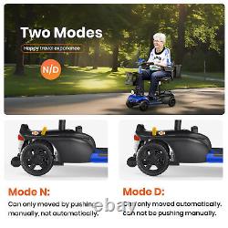 SACVON X-01 Scooter de Mobilité à 4 Roues avec Support de Canne pour Seniors, Électrique