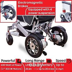 Scooter Électrique Léger Et Pliable En Fauteuil Roulant Mobilité Pour Adultes