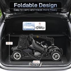 Scooter Électrique Pliable 4 Roues Chaise Roulante Électrique Ajustable