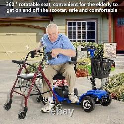 Scooter à mobilité pliable à 4 roues, fauteuil roulant électrique, dispositif de déplacement pour adulte.