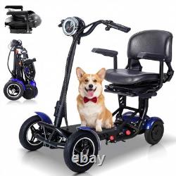 Scooter de Mobilité Électrique pour Seniors Scooter à 4 Roues pour Conduite en Extérieur pour Adultes