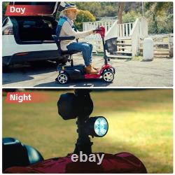 Scooter de Mobilité, Scooters de Mobilité Pliants à 4 Roues pour Seniors, Remplacement E