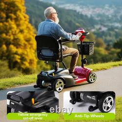 Scooter de Mobilité, Scooters de Mobilité Pliants à 4 Roues pour Seniors, Remplacement E