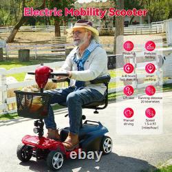 Scooter de Mobilité, Scooters de Mobilité Pliants à 4 Roues pour Seniors, Remplacement E