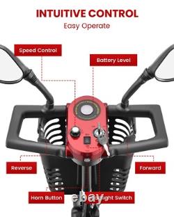 Scooter de Mobilité Tout Terrain Fauteuil Roulant Électrique Pliable Pour Voyage à Domicile