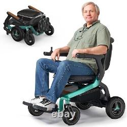 Scooter de fauteuil roulant électrique pliable sans installation, contrôle par application/joystick