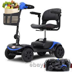 Scooter de mobilité Metro 4 roues, fauteuil roulant motorisé, dispositif électrique compact.