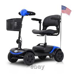 Scooter de mobilité Metro 4 roues, fauteuil roulant motorisé, dispositif électrique compact.