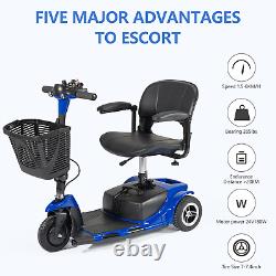 Scooter de mobilité à 3 roues alimenté par électrique Dispositif de fauteuil roulant pliable mobile