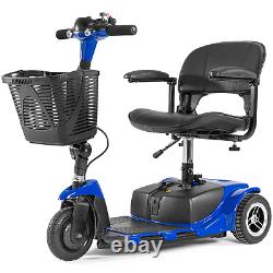 Scooter de mobilité à 3 roues, dispositif de fauteuil roulant pliant électrique pour adulte.