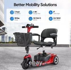 Scooter de mobilité à 3 roues électrique pliable pour fauteuils roulants pour adultes