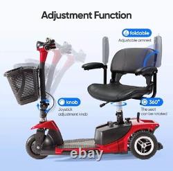 Scooter de mobilité à 3 roues électrique pliable pour fauteuils roulants pour adultes