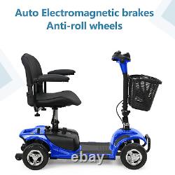 Scooter de mobilité à 4 roues 2024 Fauteuil roulant électrique pliable Trottinettes électriques pour adultes