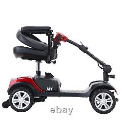 Scooter de mobilité à 4 roues Capacité de charge de 300 lb Dispositif de fauteuil roulant électrique de 300 W