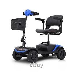 Scooter de mobilité à 4 roues Chaise roulante électrique Dispositif compact de voyage pour adultes
