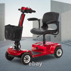 Scooter de mobilité à 4 roues Chaise roulante électrique pliante Scooters électriques pour la maison Voyages