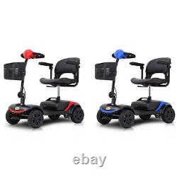 Scooter de mobilité à 4 roues Fauteuil roulant électrique Scooters électriques pour la maison Voyage pour personnes âgées