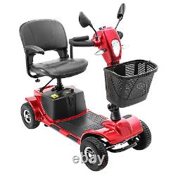 Scooter de mobilité à 4 roues, chaise roulante électrique, dispositif compact avec miroir, neuf.