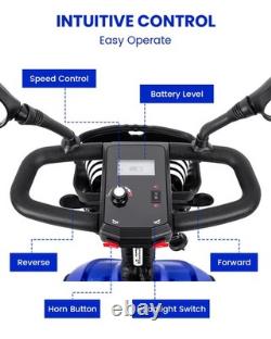 Scooter de mobilité à 4 roues électrique pliant pour fauteuil roulant 2025 pour voyages à domicile