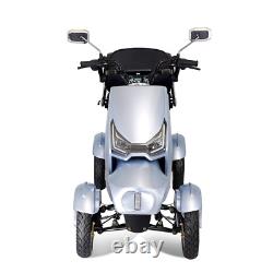 Scooter de mobilité à 4 roues, fauteuil roulant électrique à propulsion, appareil électrique 1000W, robuste couleur rouge.