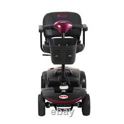 Scooter de mobilité à 4 roues, fauteuil roulant électrique compact pour adulte, scooter de voyage.