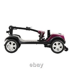 Scooter de mobilité à 4 roues, fauteuil roulant électrique compact, scooter de voyage pour adulte.