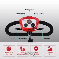 Scooter de mobilité à 4 roues, fauteuil roulant électrique, dispositif compact pour adultes en voyage