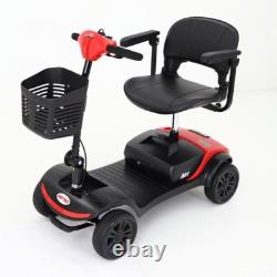 Scooter de mobilité à 4 roues, fauteuil roulant électrique, dispositif compact pour adultes en voyage