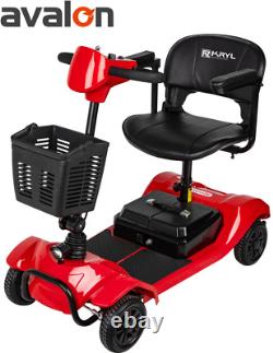 Scooter de mobilité à 4 roues, fauteuil roulant électrique pour adulte, scooter de voyage pour handicapés.