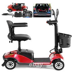 Scooter de mobilité à 4 roues, fauteuil roulant électrique pour adultes seniors, protection contre les pentes