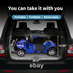 Scooter de mobilité à 4 roues fauteuil roulant électrique tout terrain robuste voyage US