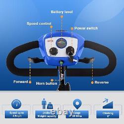 Scooter de mobilité à 4 roues, fauteuil roulant motorisé, appareil électrique compact pour les déplacements.