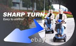 Scooter de mobilité à 4 roues, fauteuil roulant motorisé, dispositif électrique compact pour les déplacements.