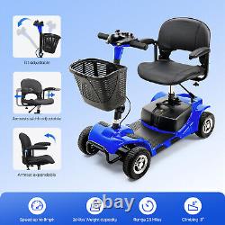Scooter de mobilité à 4 roues pliable, fauteuil roulant électrique 2023 pour adultes
