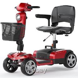 Scooter de mobilité à 4 roues pour adulte, fauteuil roulant électrique pliable avec panier, États-Unis