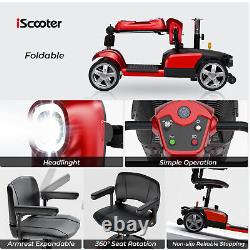 Scooter de mobilité à 4 roues pour adulte, fauteuil roulant électrique pliable avec panier, États-Unis