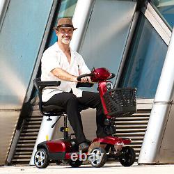 Scooter de mobilité à 4 roues pour adulte, fauteuil roulant électrique pliable avec panier, États-Unis