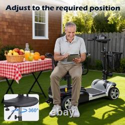 Scooter de mobilité à 4 roues pour adultes et seniors, léger et pliable, vitesse de 5 mph