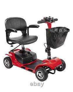 Scooter de mobilité à quatre roues pour personnes âgées, fauteuils roulants électriques pliables