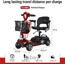 Scooter de mobilité électrique PENGJIE pour adultes Dispositif de fauteuil roulant pour personnes âgées