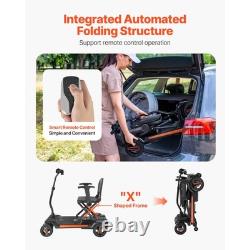 Scooter de mobilité électrique Uimoso à 4 roues avec pliage automatique et télécommande